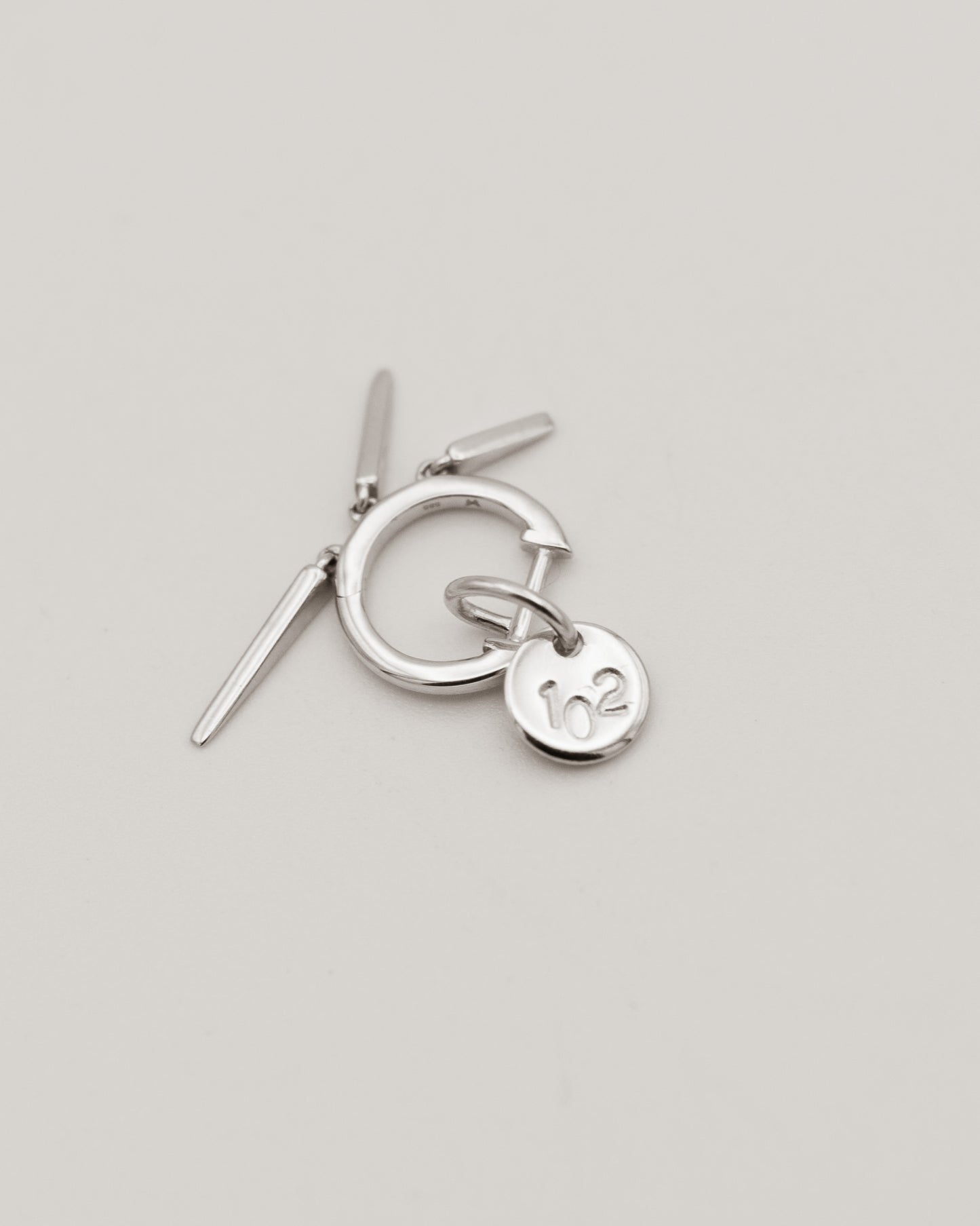 Dangle Spike 14K Huggie Earrings 00102