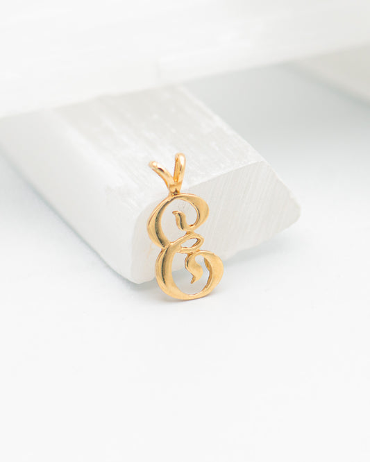 E Initial Pendant 0073