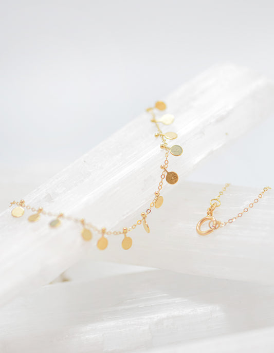 Mia Gold Disc Necklace
