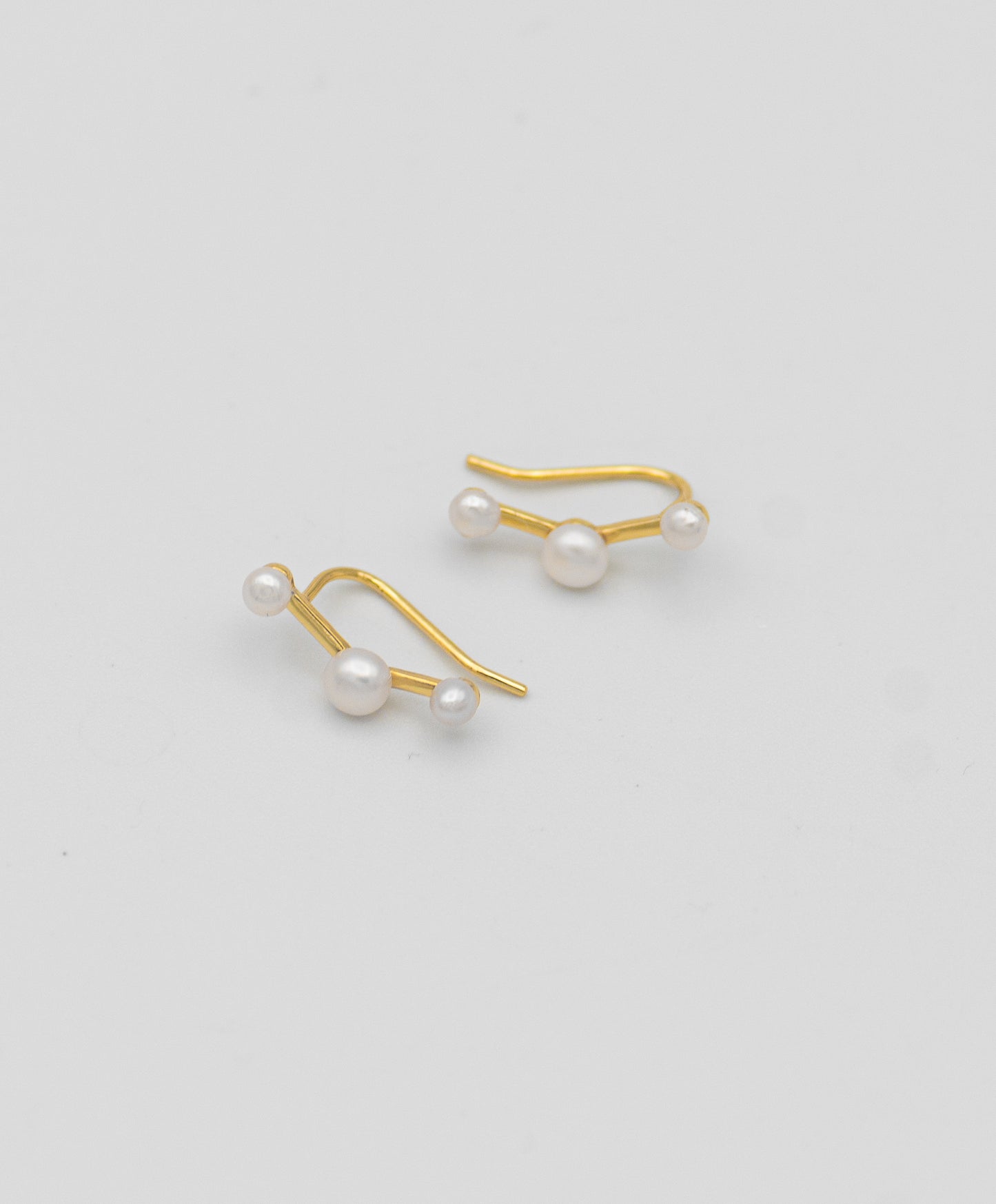 Jay Three Pearl Ear Climbers - Mottive.inc