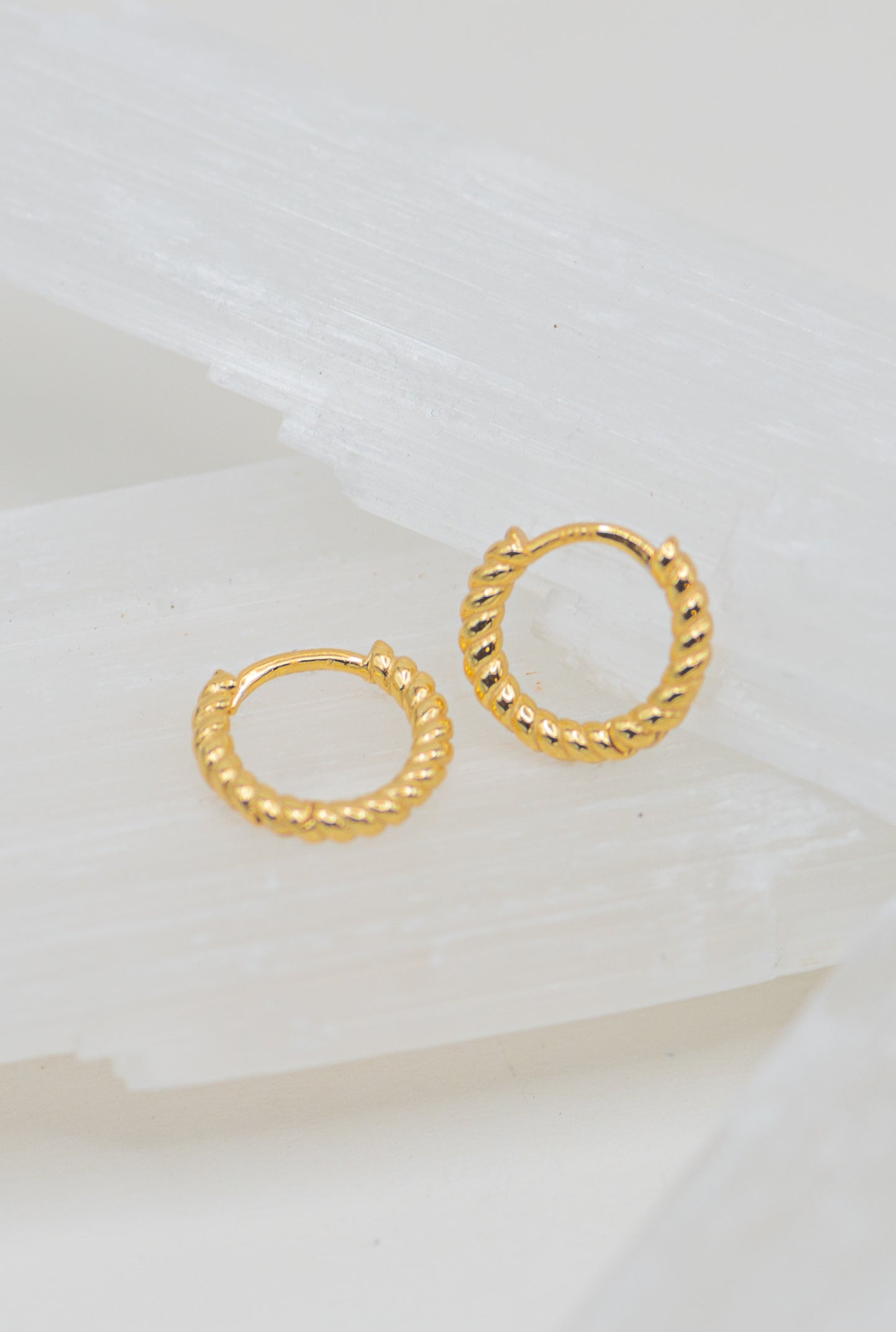 Malley Scaled Huggie Earrings