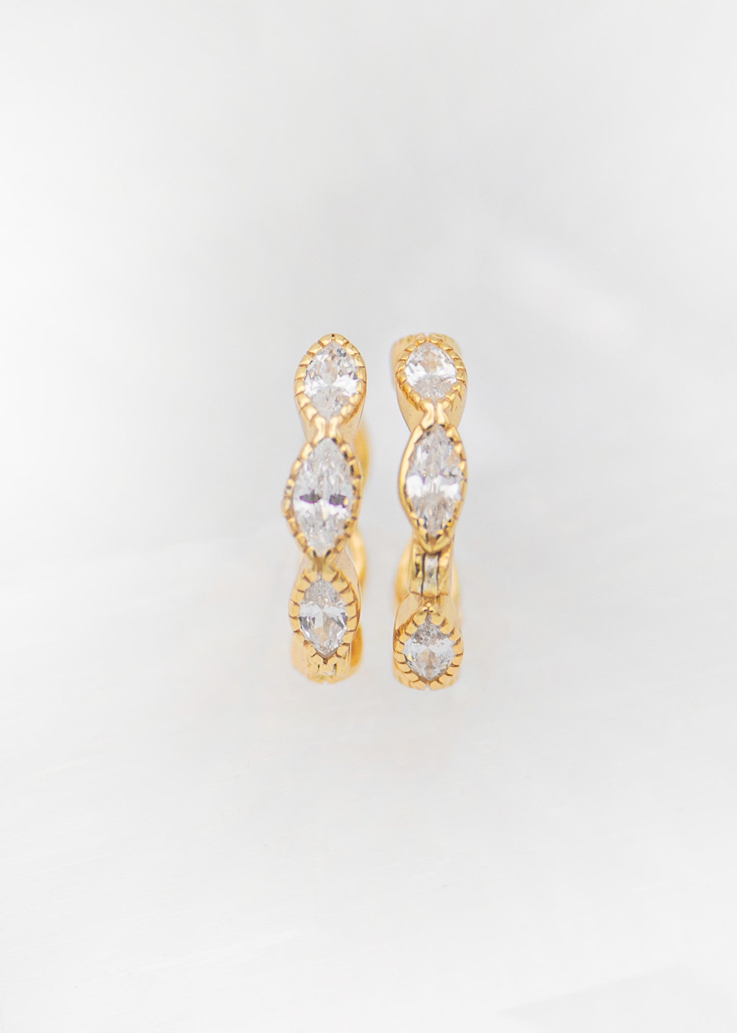 Uma Crystal Huggie Earrings