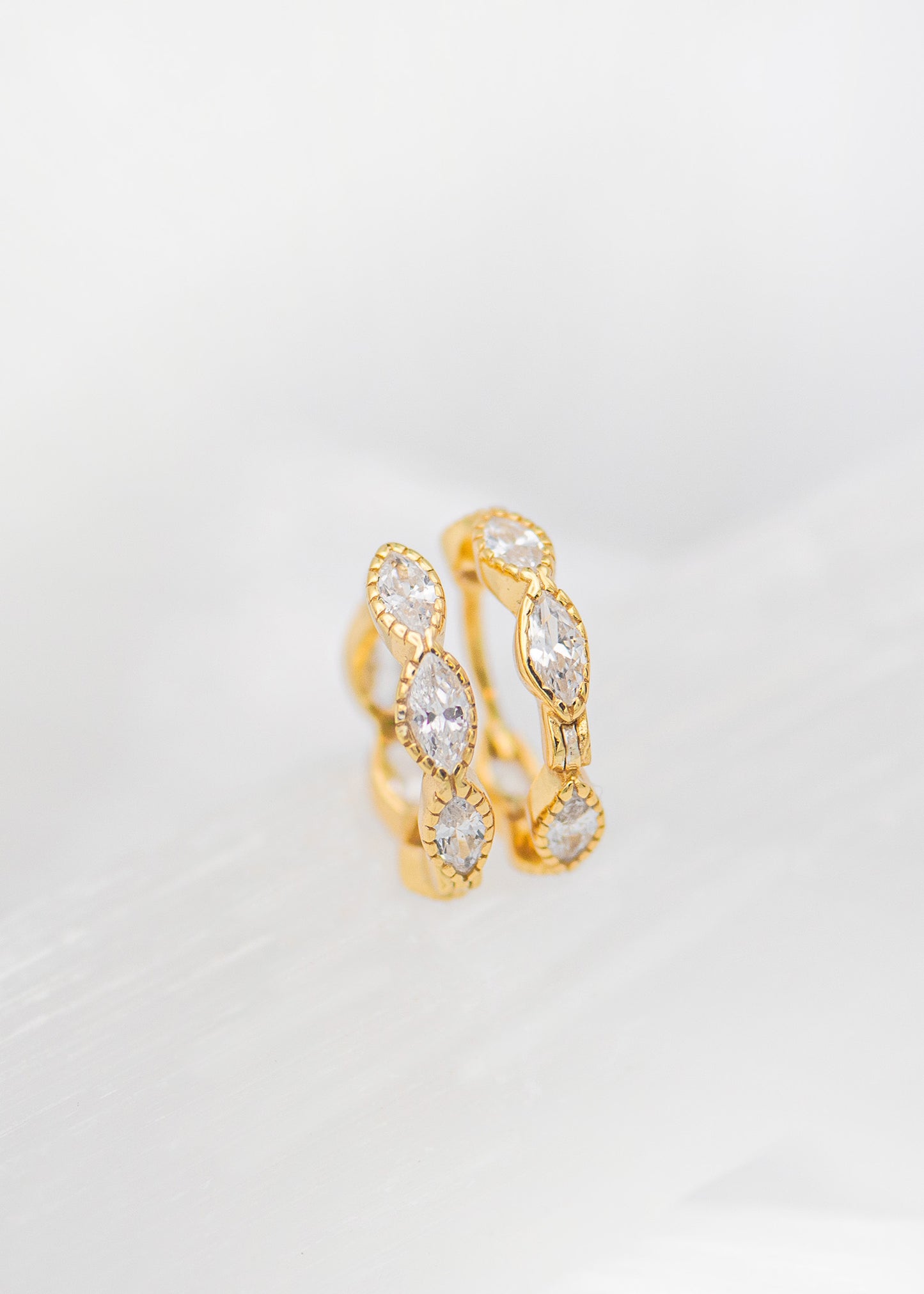 Uma Crystal Huggie Earrings