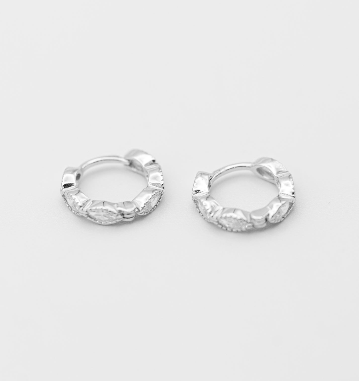 Uma Crystal Huggie Earrings