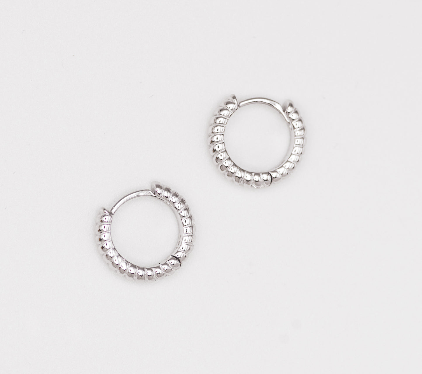 Malek Scaled Huggie Earrings