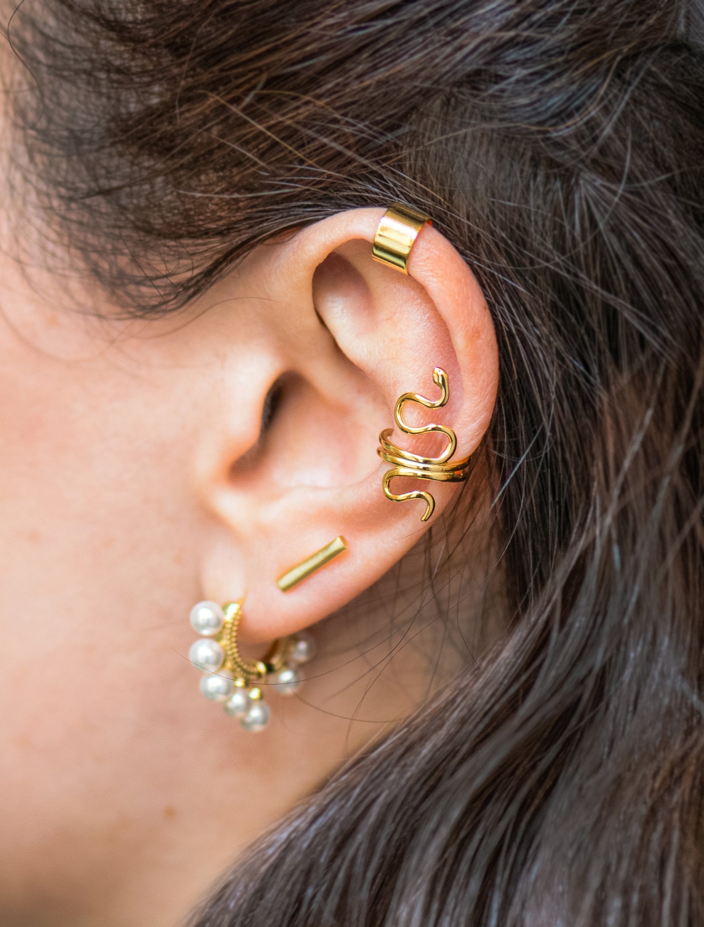 Elise Snake Ear Cuff - Mottive.inc