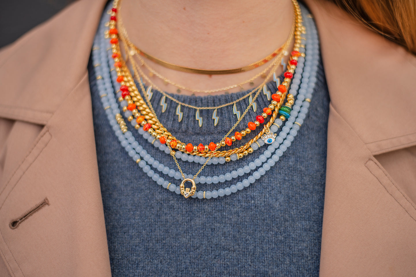Gold Claddagh Necklace - Mottive.inc