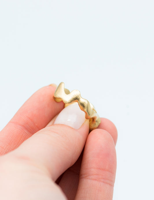 Hand Carved Emerald Ring