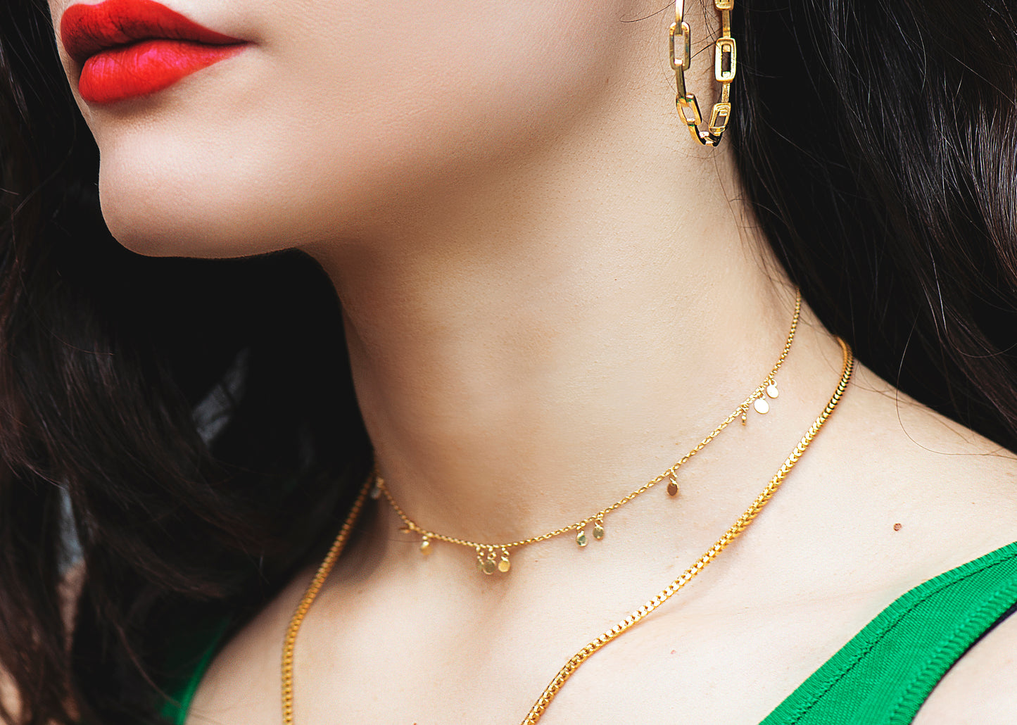 Tamara Disk Charm Choker - tissinyc