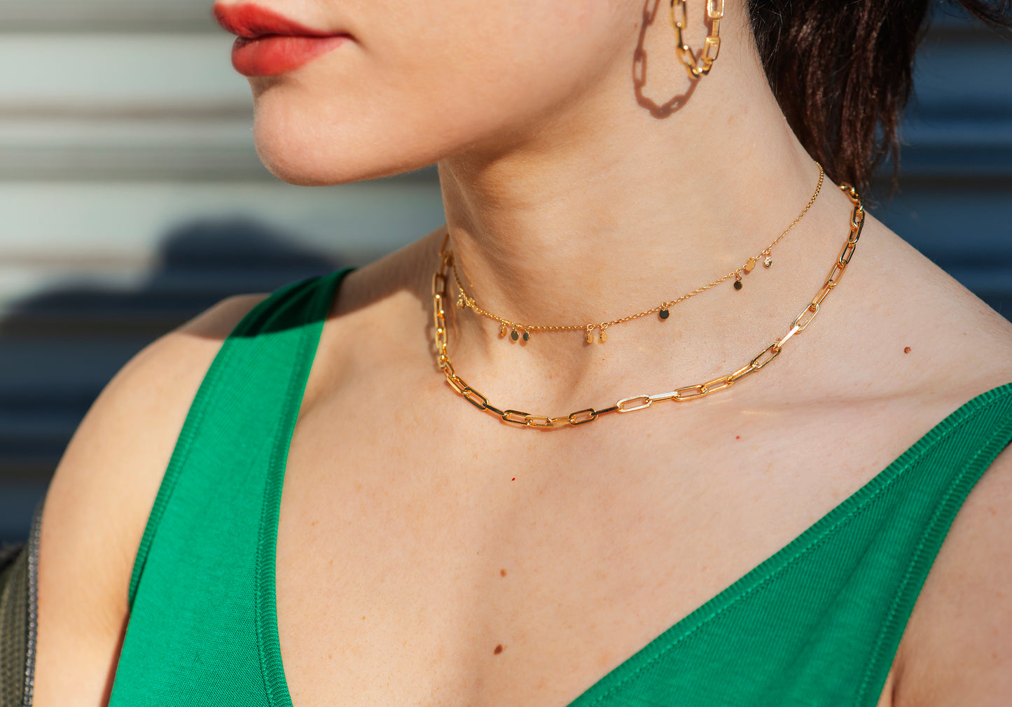 Tamara Disk Charm Choker - tissinyc