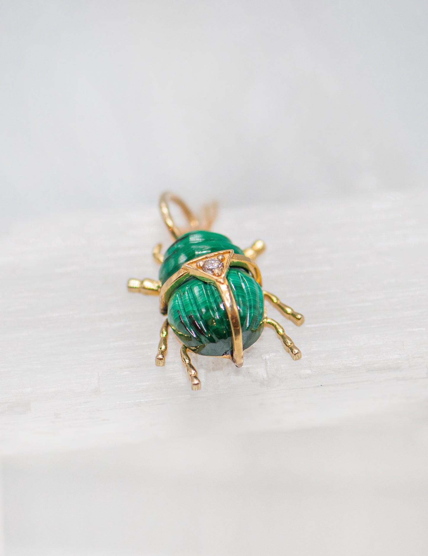 Green Beetle Pendant