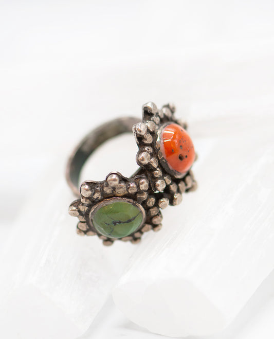 Two Flowers Ring