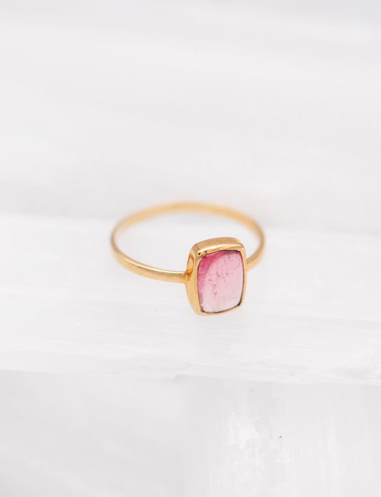 Pink Tourmaline Ring