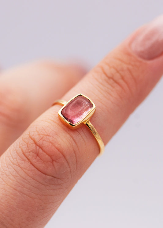 Pink Tourmaline Ring