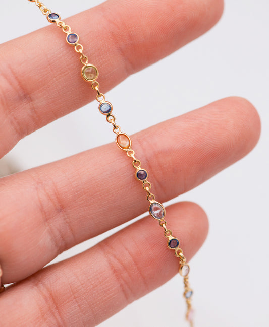 Multicolor Sapphire Bracelet