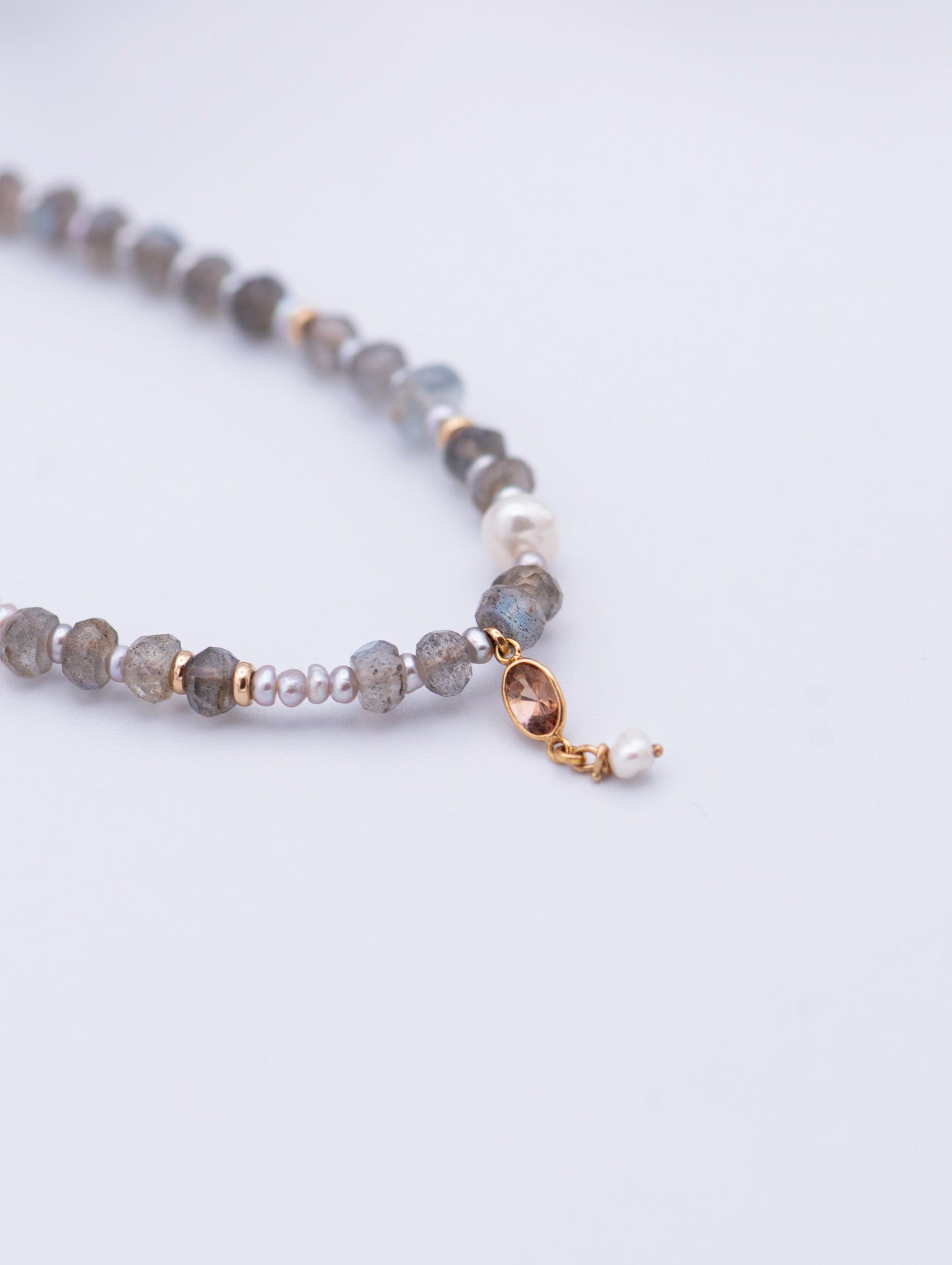 Labradorite & Pearl Necklace