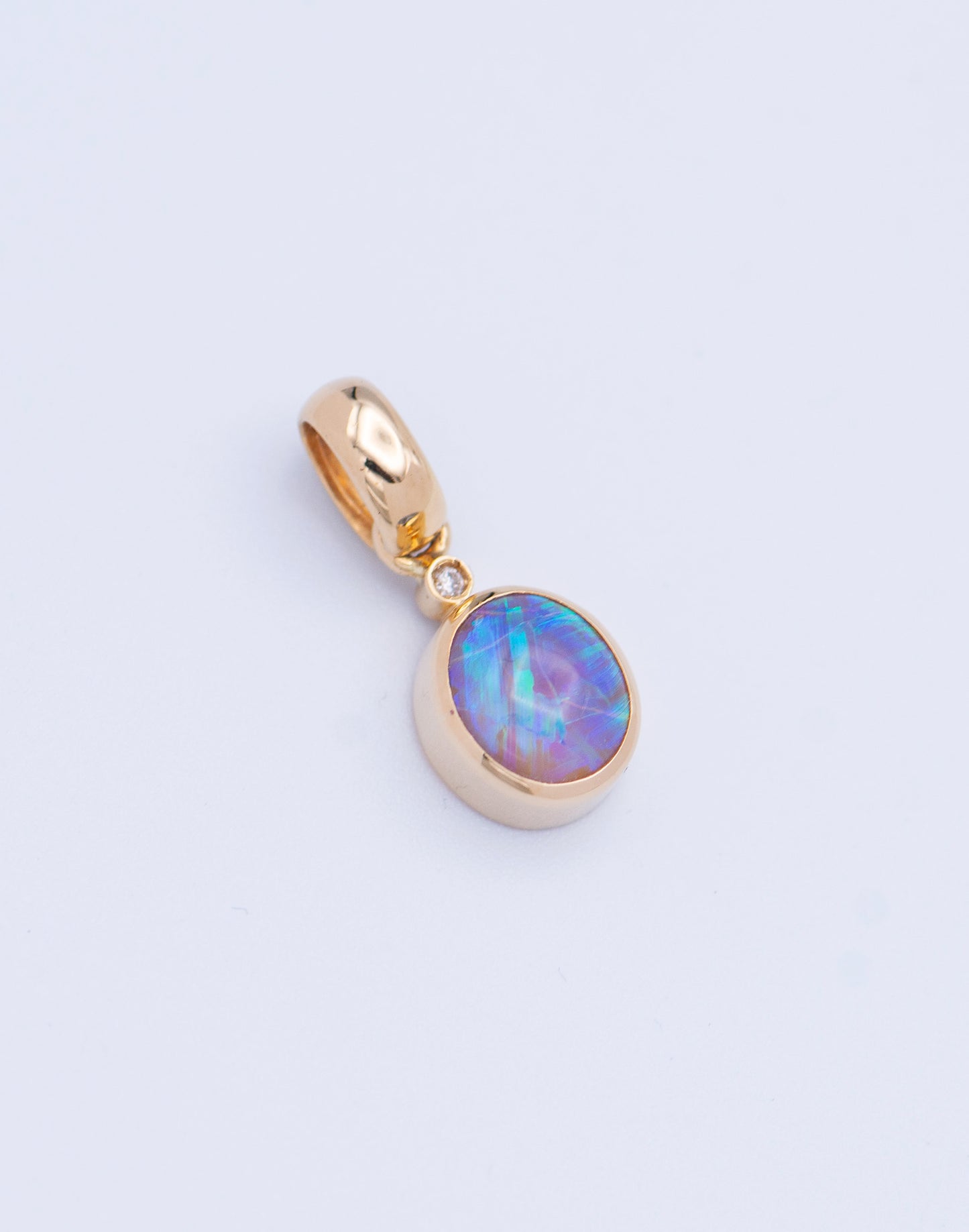 Oval Opal Charm