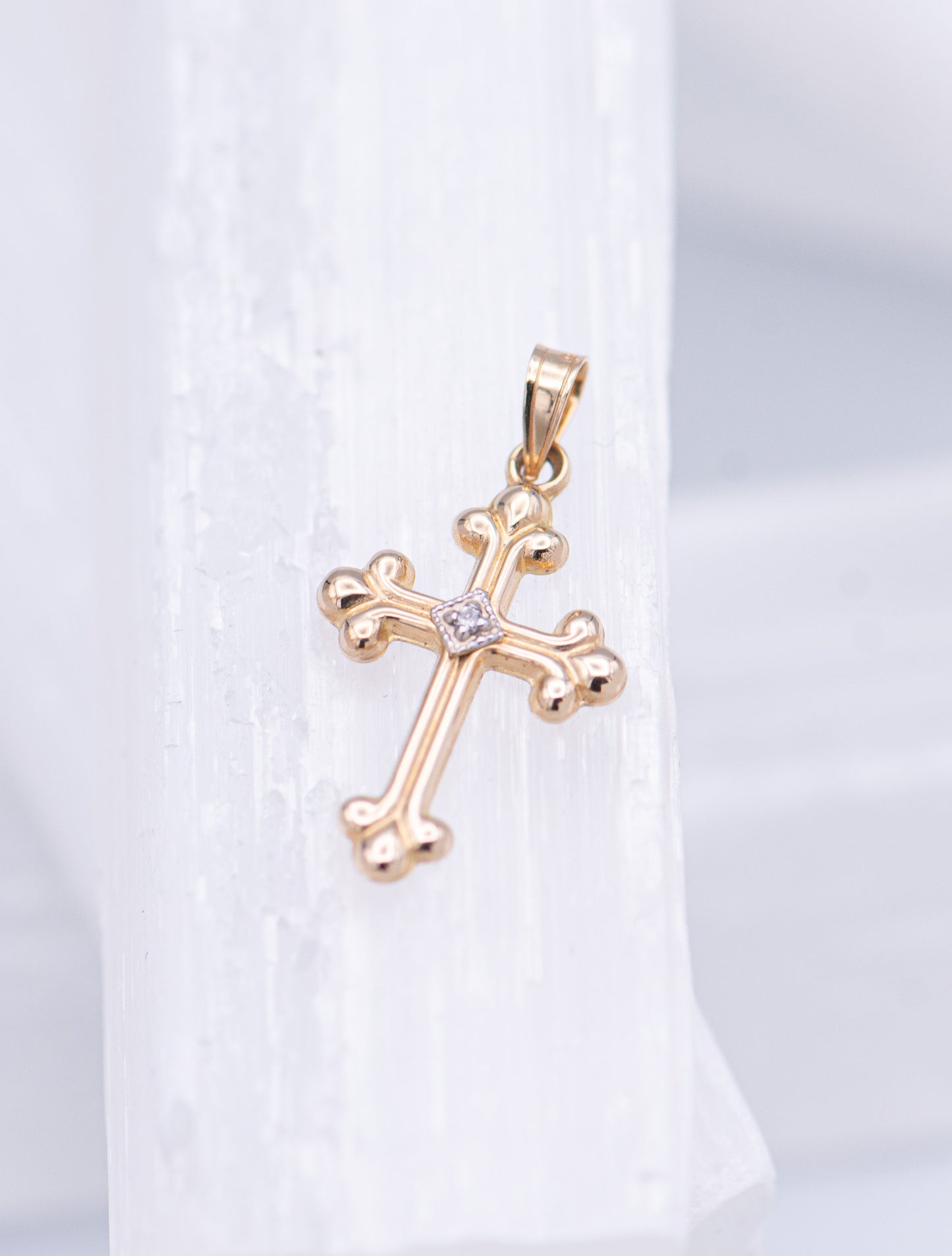 Tiny Gold Cross