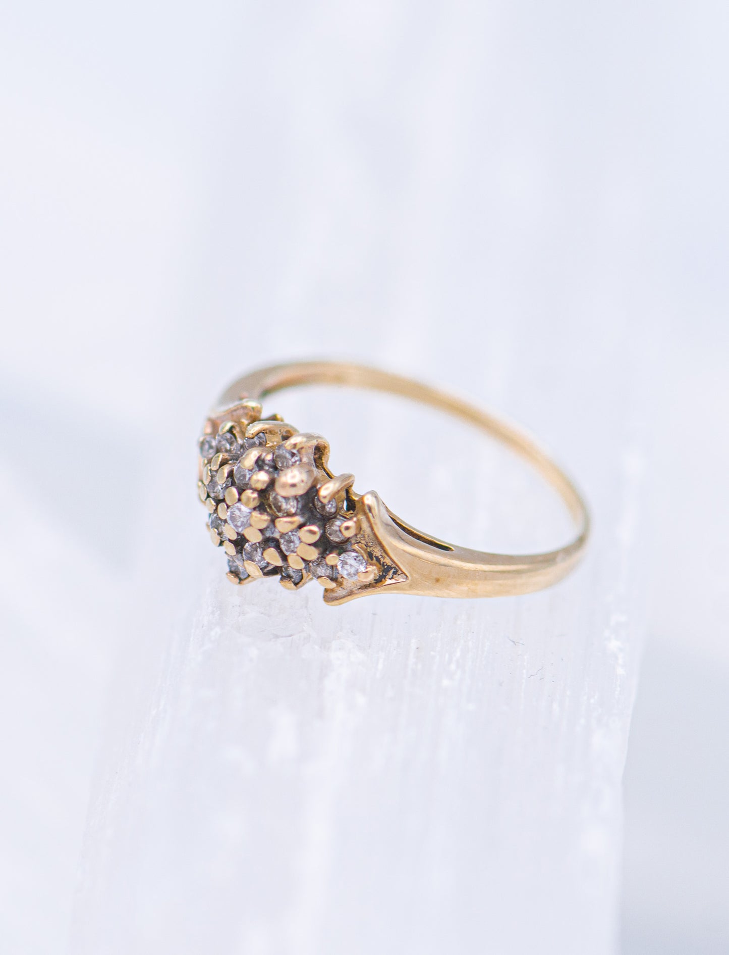 Diamond Cluster Ring