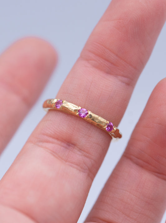 Pink Sapphires Ring 0021