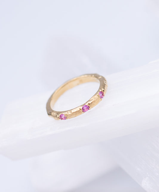 Pink Sapphires Ring 0021