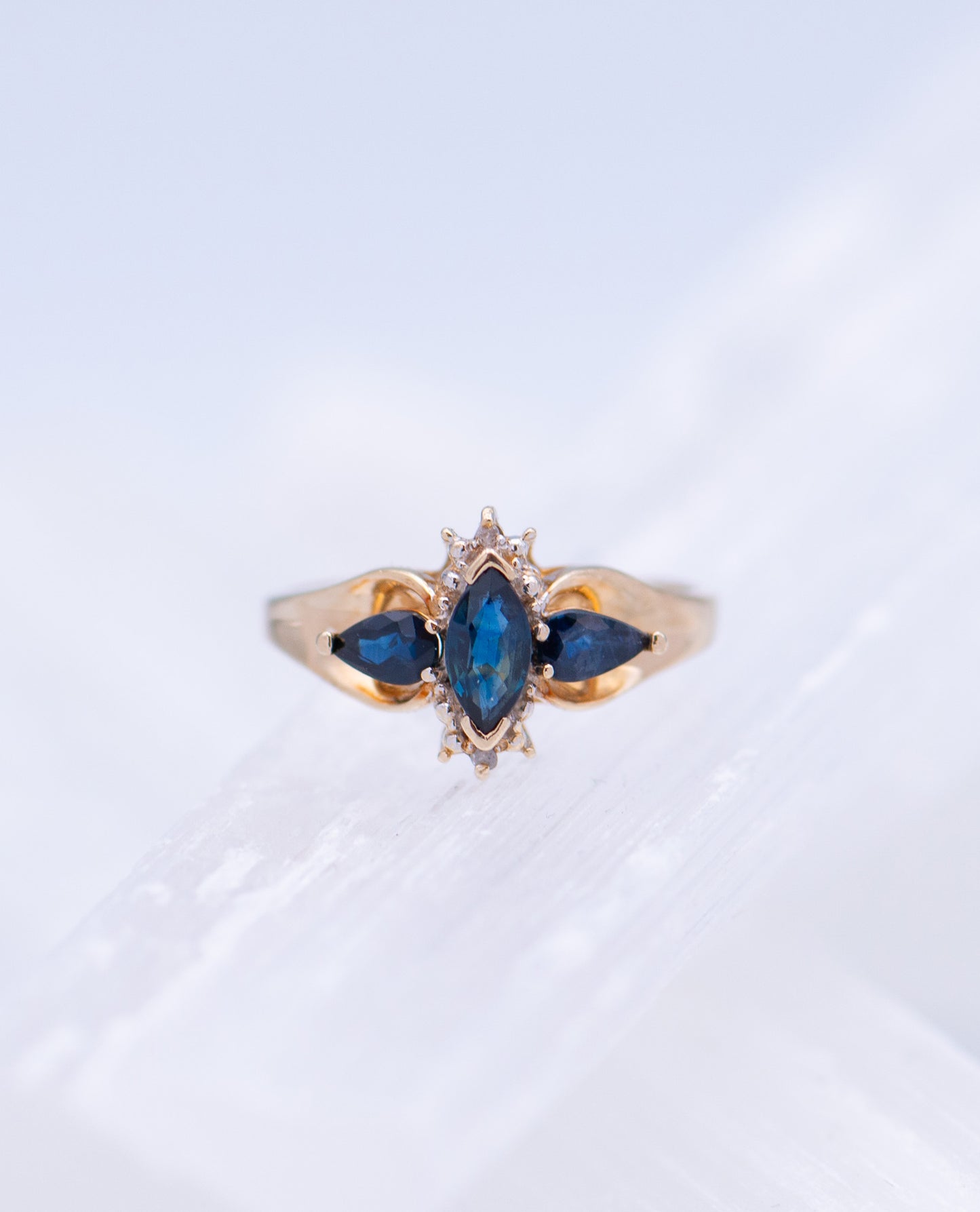 Blue Flower Ring