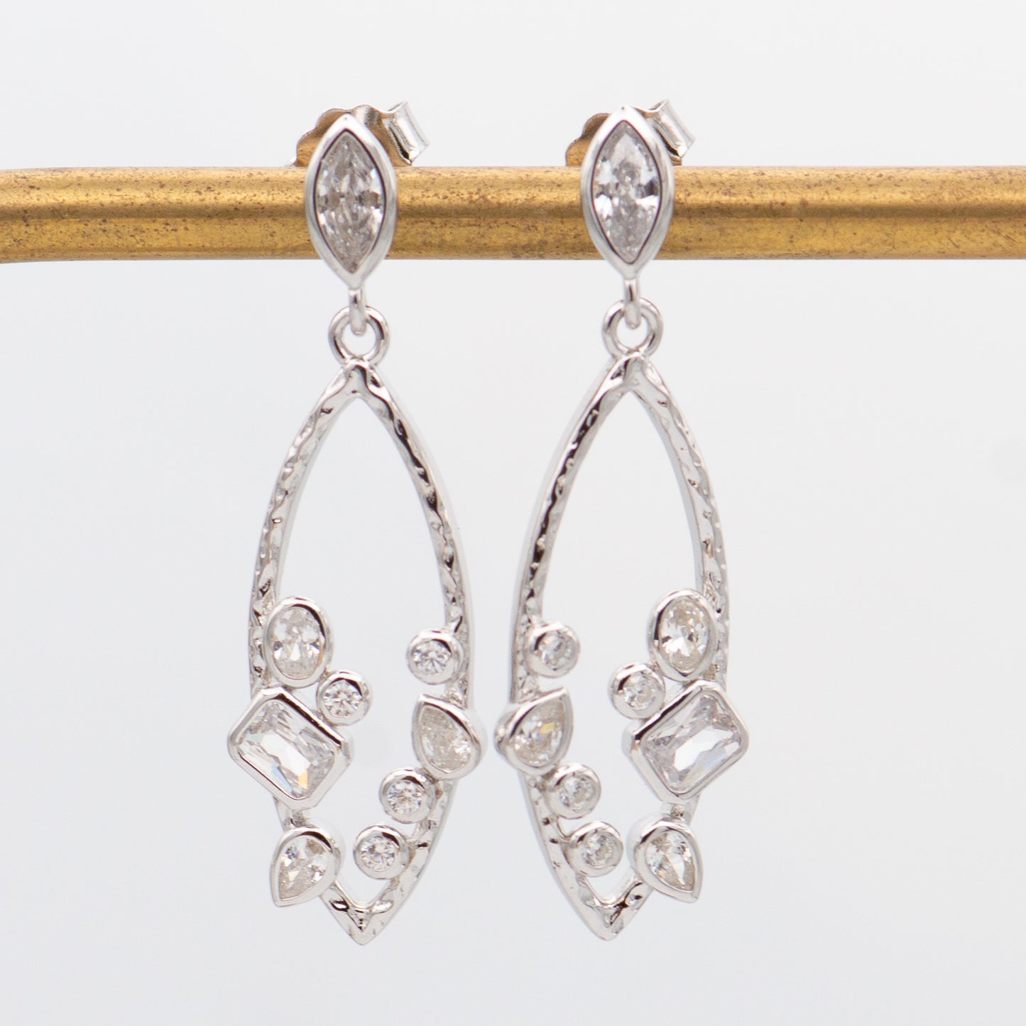 Ajani Crystal Cluster Earrings