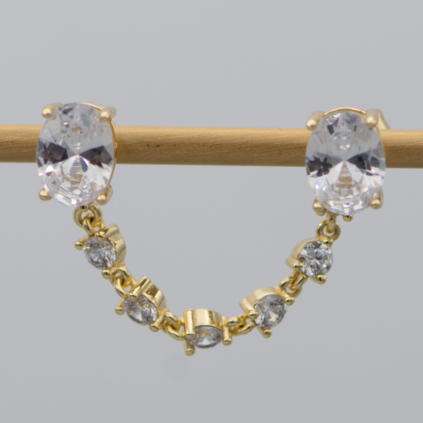 Amal Chain And Stud Earrings