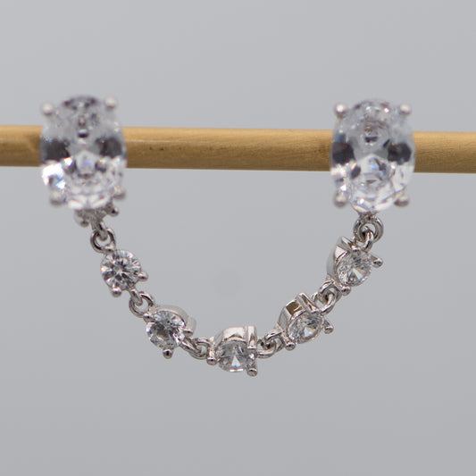 Amal Chain And Stud Earrings