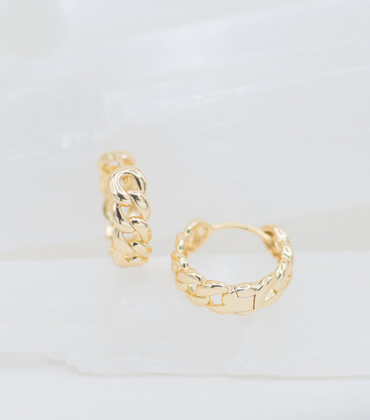 Harriet Cuban Chain Earrings