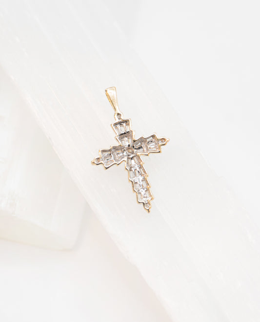 Bejeweled Cross Charm