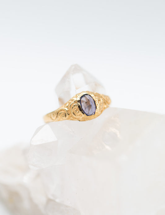 Amethyst Carved Ring