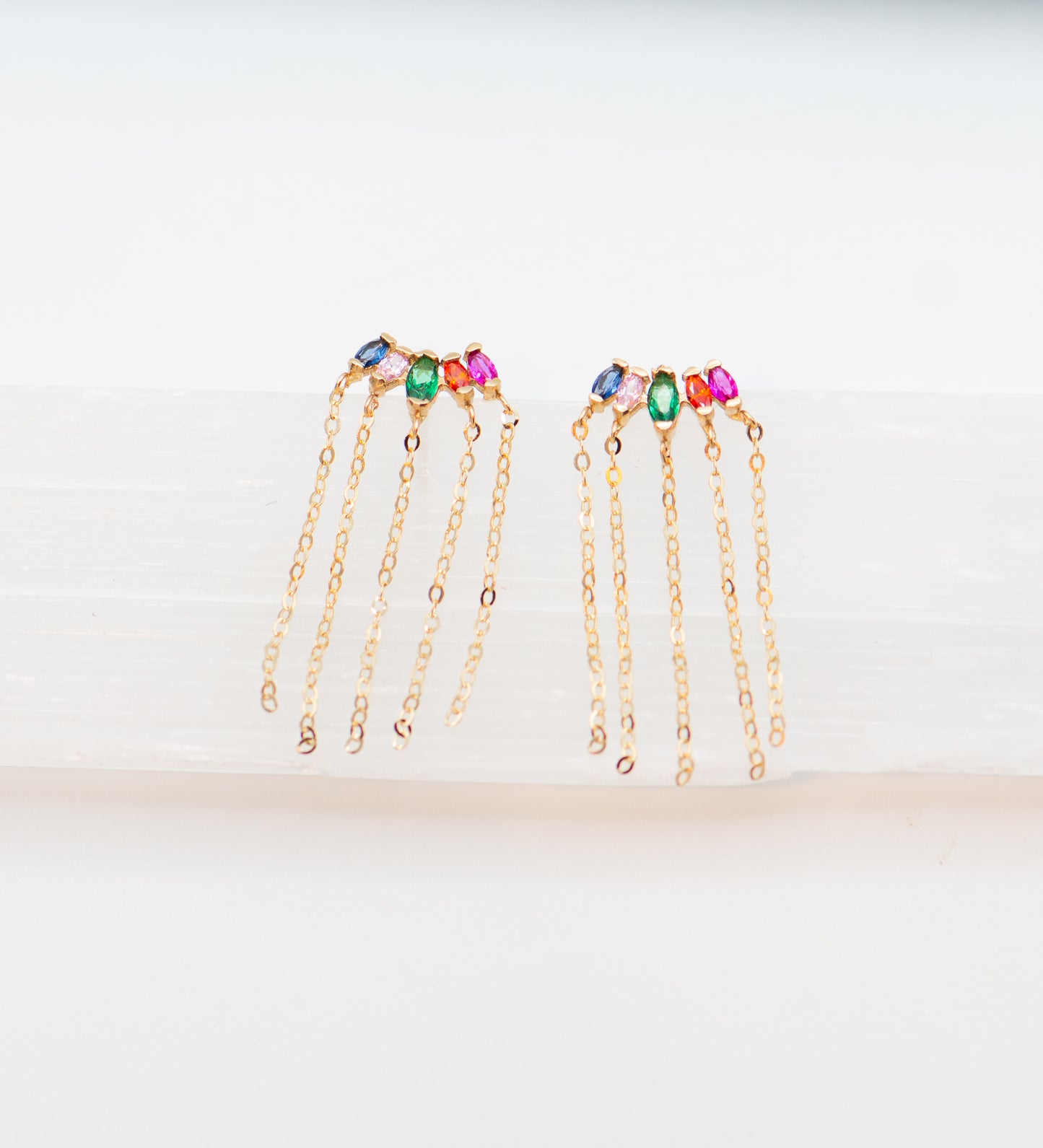 Multicolor Chain Earrings