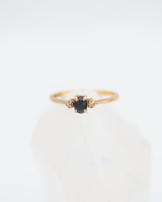 Dainty Dark Blue Ring 0028