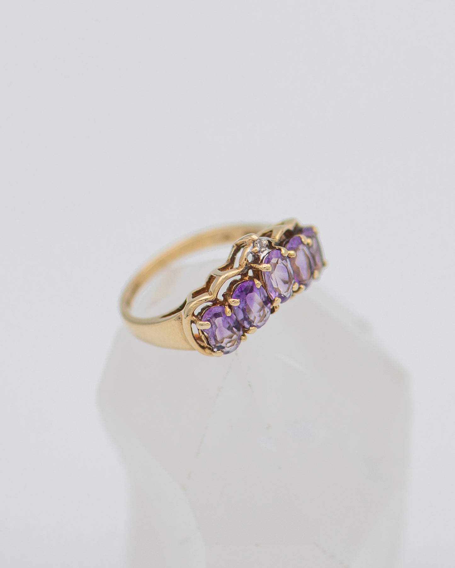 Amethyst Tiara Ring 0046