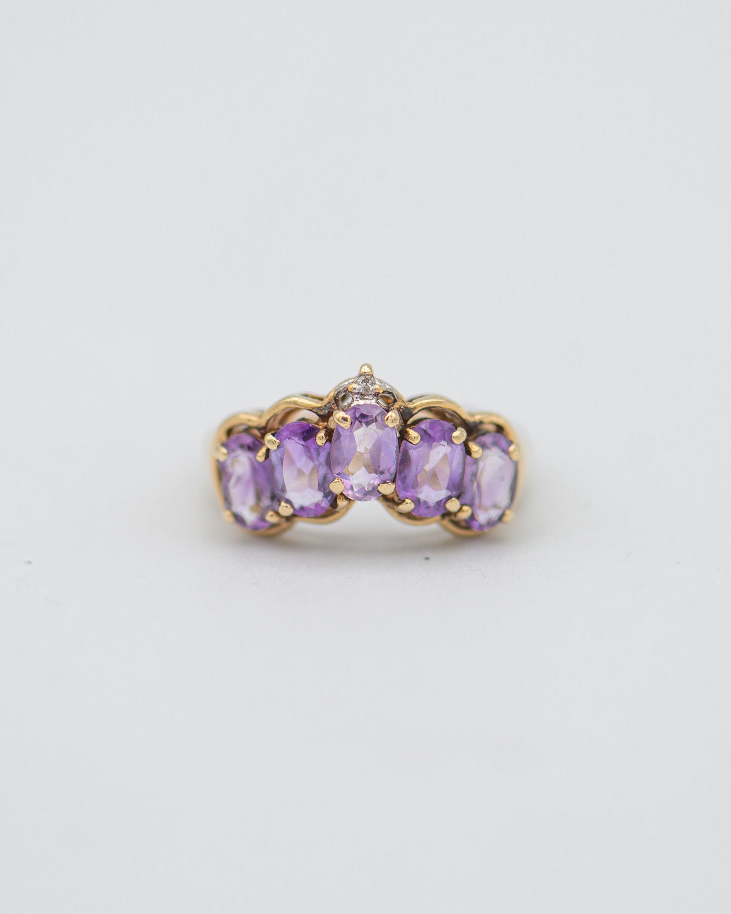 Amethyst Tiara Ring 0046