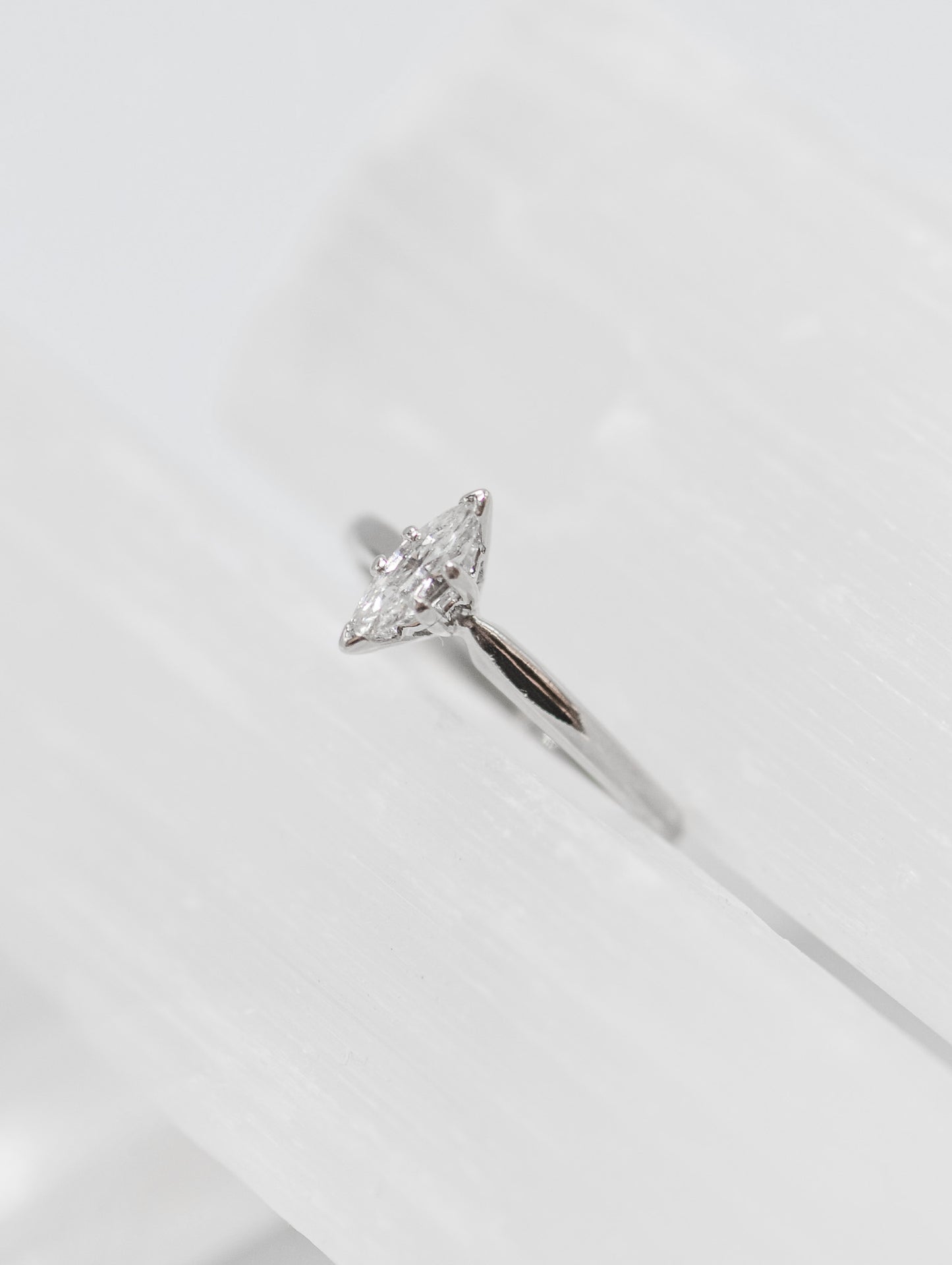 Marquise diamond engagement ring