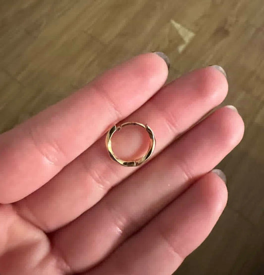 Huggie earrings for Millie