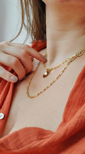 Austin Paper Clip Chain Necklace - tissinyc