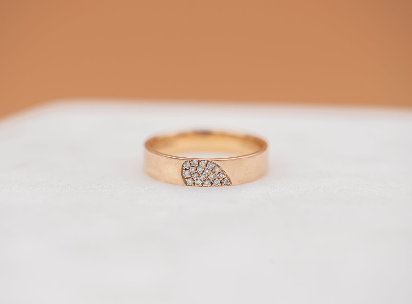 14K Rose Gold/Diamond Cluster Ring - Mottive.inc