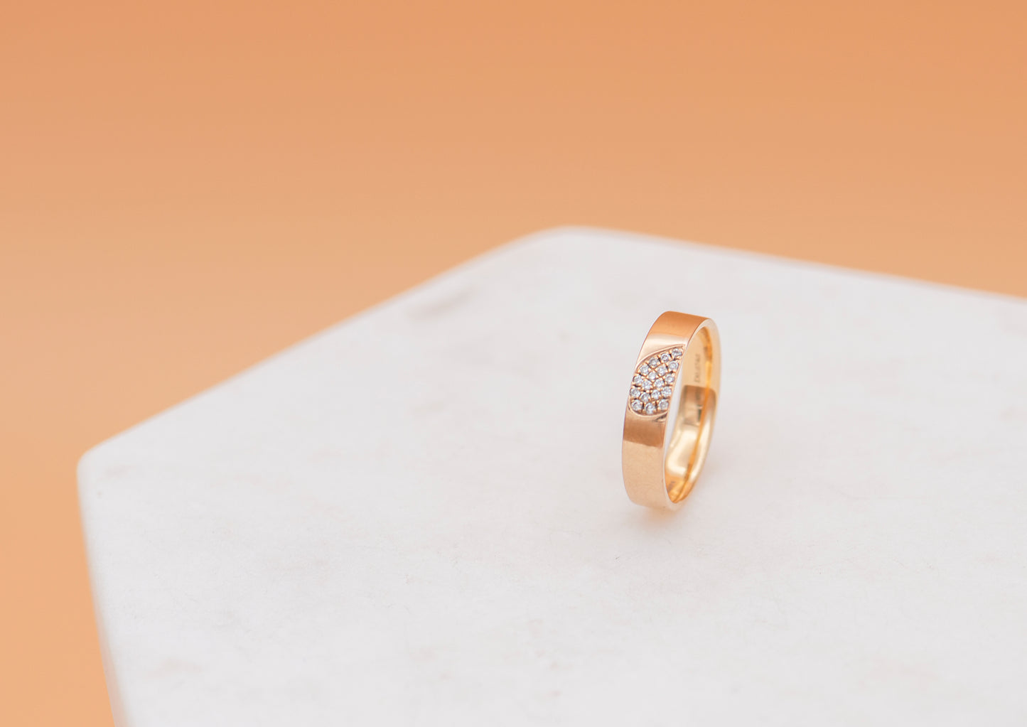 14K Rose Gold/Diamond Cluster Ring - Mottive.inc