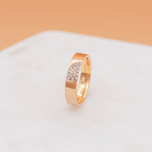 18K Rose Gold/Diamond Cluster Ring - Mottive.inc